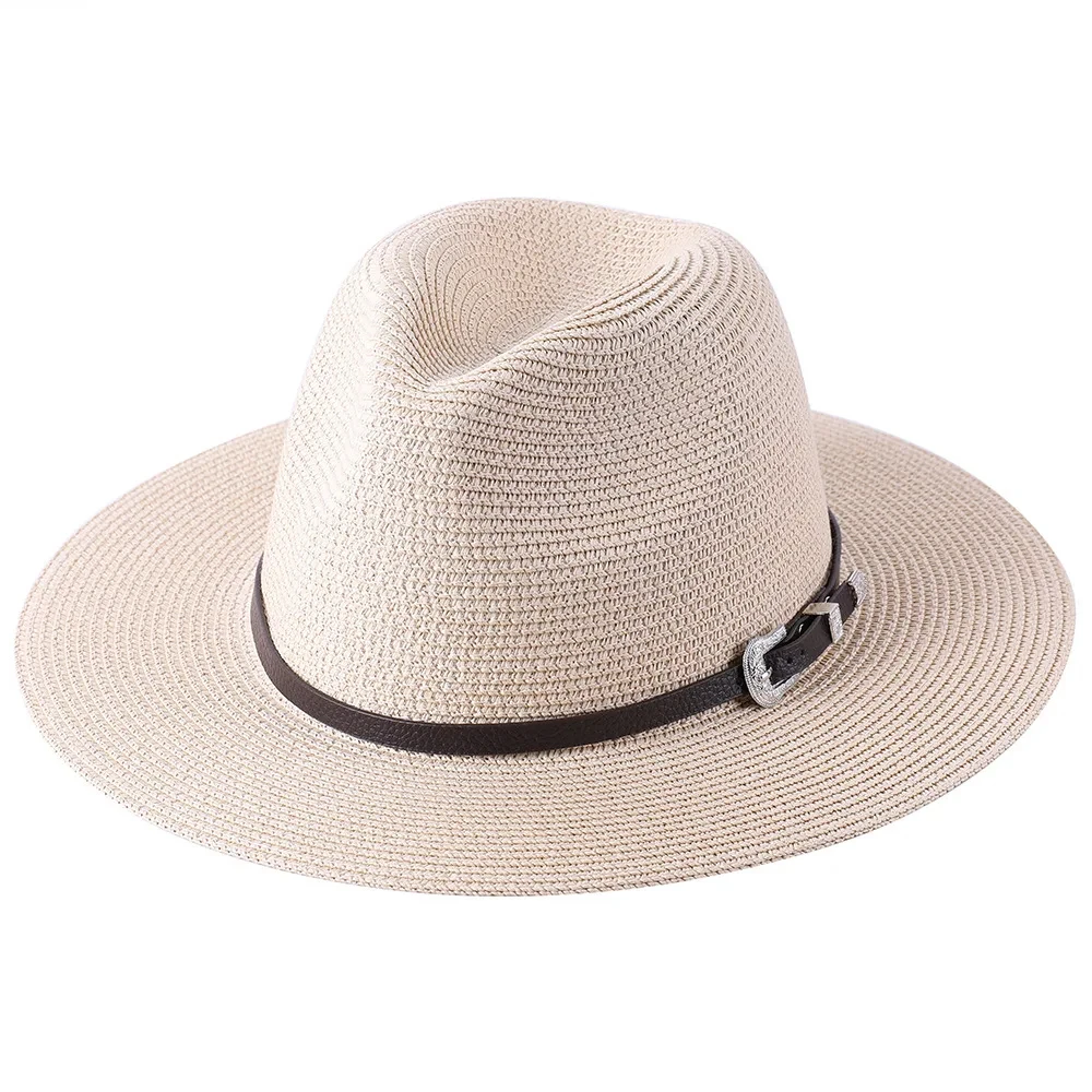Chapeau Panama Avec Ceinture En Cuir Noir 7 Chapeau Panama Avec Ceinture En Cuir Noir – Image 5