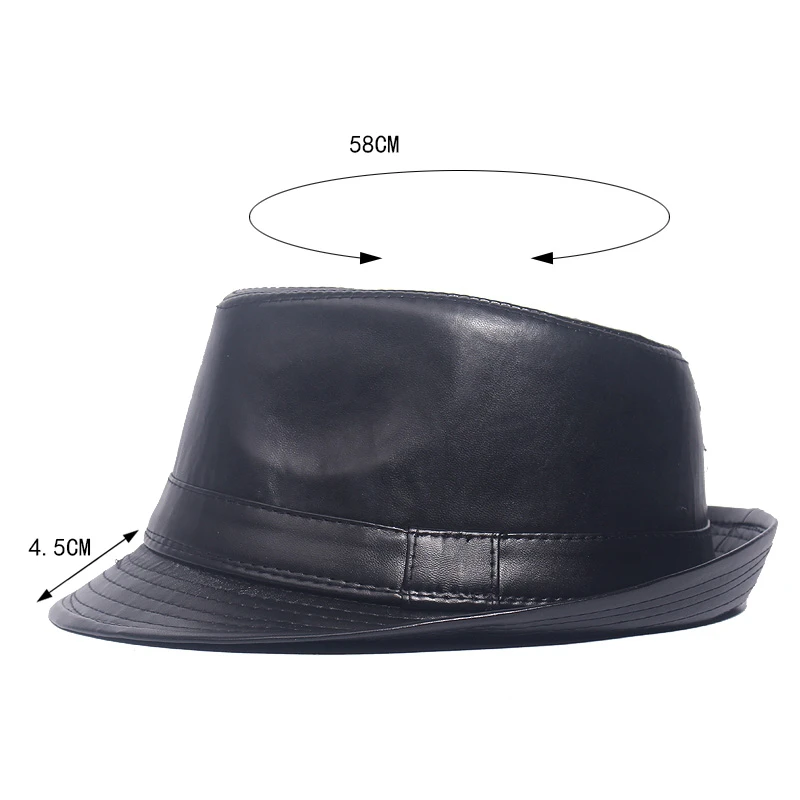 Chapeau Trilby En Similicuir 5 Chapeau Trilby En Similicuir – Image 3