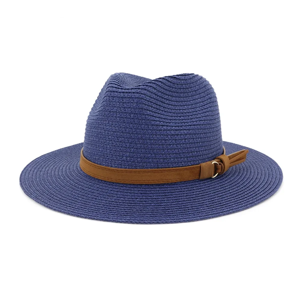 Chapeau Panama Avec Ceinture En Cuir Unisexe 7 Chapeau Panama Avec Ceinture En Cuir Unisexe – Image 5