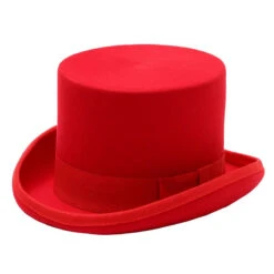 Chapeau De Magicien En Feutre Rouge -Chapeau Chic Soldes 0 568d4f