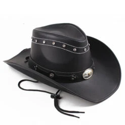 Chapeau De Cowboy Occidental En Cuir Stylisé 11 Chapeau De Cowboy Occidental En Cuir Stylisé -Chapeau Chic Soldes 0 58e05b