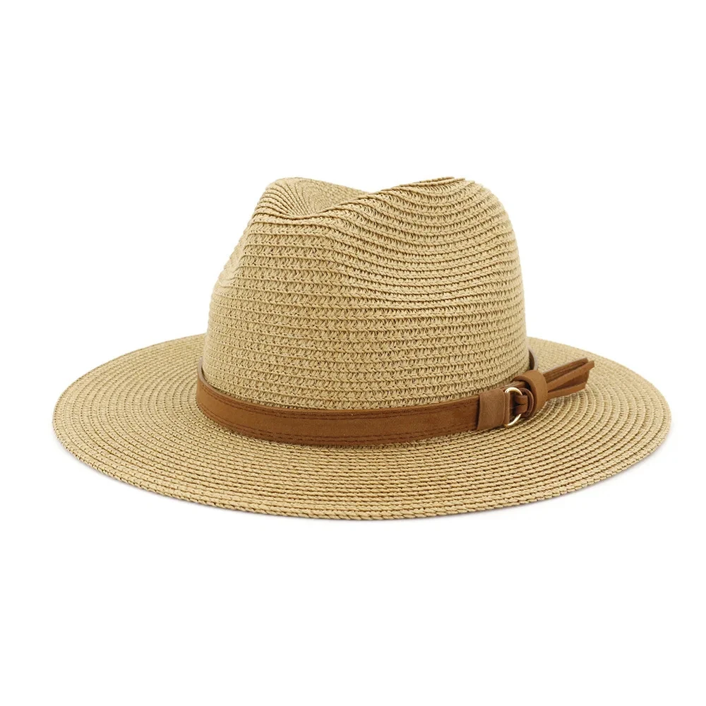 Chapeau Panama Avec Ceinture En Cuir Unisexe 3 Chapeau Panama Avec Ceinture En Cuir Unisexe