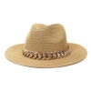 Chapeau Panama En Paille Avec Chaine Dorée 2 Chapeau Panama En Paille Avec Chaine Dorée -Chapeau Chic Soldes 0 7c7a50