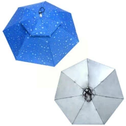 Chapeau Parapluie Double Couche Avec Motifs De Gouttes D’eau -Chapeau Chic Soldes 0 dd10d2