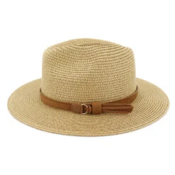 Chapeau Panama Avec Ceinture En Cuir Unisexe 9 Chapeau Panama Avec Ceinture En Cuir Unisexe -Chapeau Chic Soldes 0 de2cbe