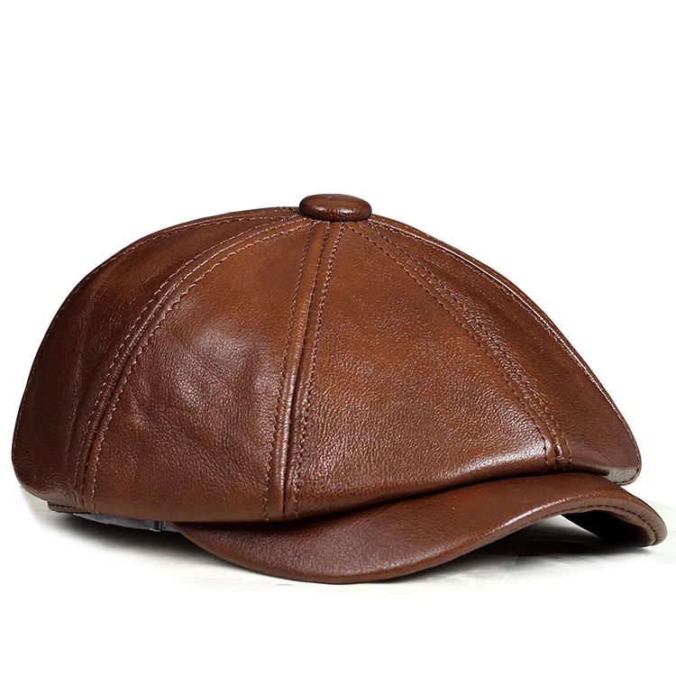 Chapeau Homme Rétro En Forme De Béret Octogonal 6 Chapeau Homme Rétro En Forme De Béret Octogonal – Image 4