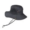 Chapeau Aventurier Imperméable Noir Avec Cordon De Serrage 2 Chapeau Aventurier Imperméable Noir Avec Cordon De Serrage -Chapeau Chic Soldes 1 40