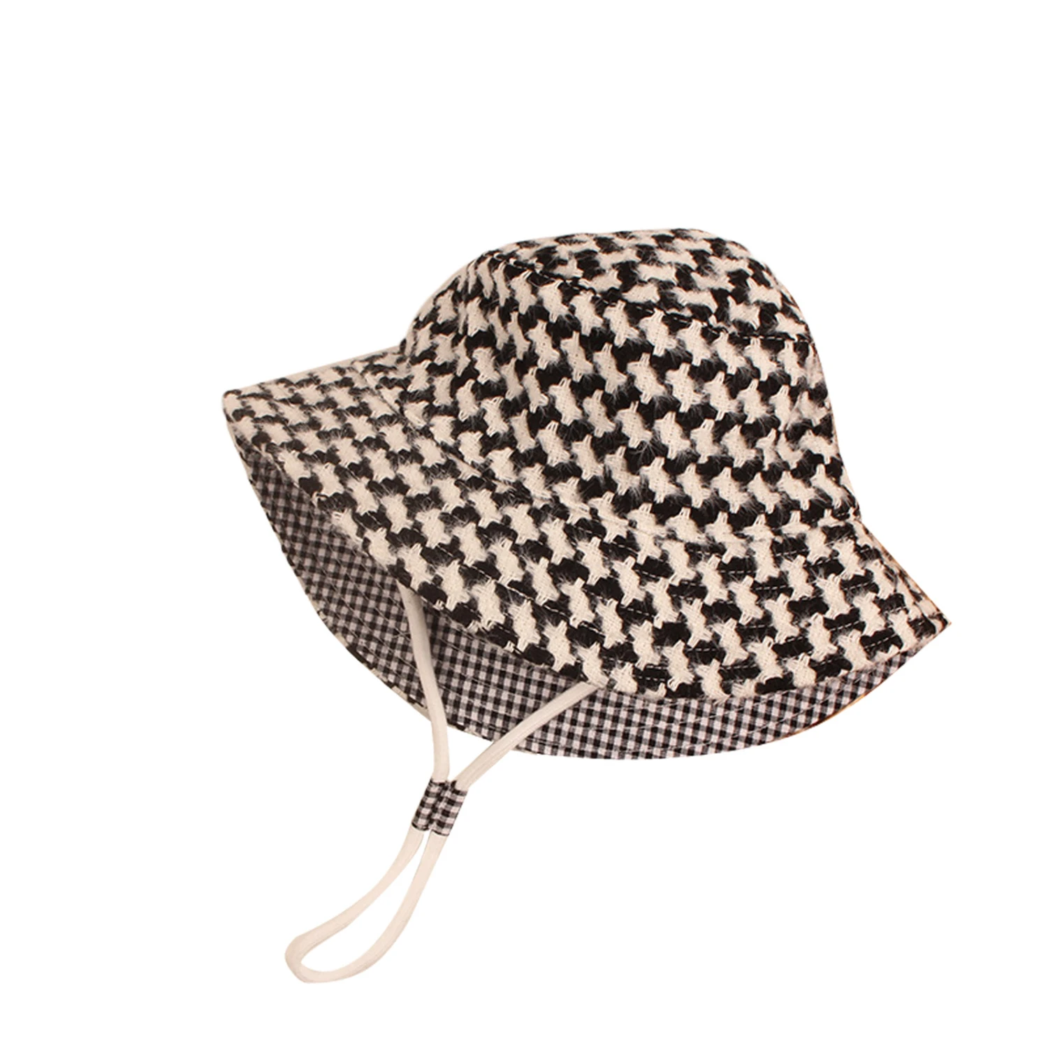 Chapeau Type Bob à Motif Patte D’oie Pour Bébé 3 Chapeau Type Bob à Motif Patte D’oie Pour Bébé – Image 2