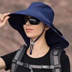 Chapeau Anti UV Bleu Marine Pour Femmes 7 Chapeau Anti UV Bleu Marine Pour Femmes -Chapeau Chic Soldes 14829 e12a34