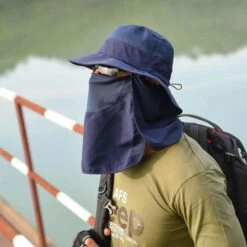 Chapeau Anti-UV Avec Couvre-visage Et Cou Bleu Marine 11 Chapeau Anti-UV Avec Couvre-visage Et Cou Bleu Marine -Chapeau Chic Soldes 15055 ef38c6