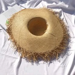 Chapeau Capeline Beige En Paille Effilée -Chapeau Chic Soldes 15597 0414c4