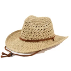 Chapeau Panama En Paille Style Cow-boy -Chapeau Chic Soldes 16492 e3xmsp