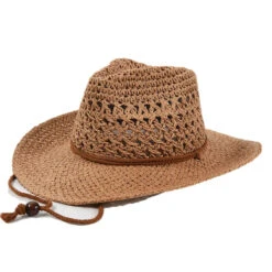Chapeau Panama En Paille Style Cow-boy -Chapeau Chic Soldes 16493 zmuuig