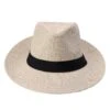 Chapeau Panama En Paille à Large Bord Avec Ruban Noir 2 Chapeau Panama En Paille à Large Bord Avec Ruban Noir -Chapeau Chic Soldes 16576 jspb5m