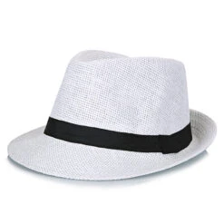Chapeau Panama En Paille Avec Ruban Noir Pour Hommes 10 Chapeau Panama En Paille Avec Ruban Noir Pour Hommes -Chapeau Chic Soldes 16613 65szpz