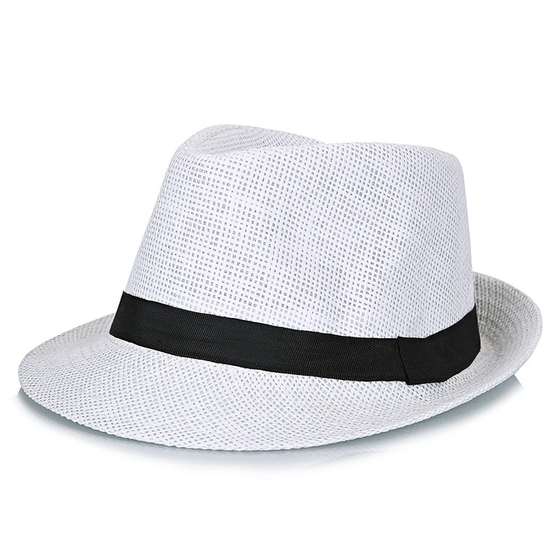Chapeau Panama En Paille Avec Ruban Noir Pour Hommes 6 Chapeau Panama En Paille Avec Ruban Noir Pour Hommes – Image 4
