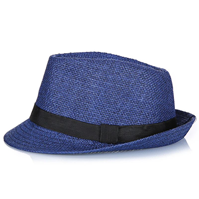 Chapeau Panama En Paille Avec Ruban Noir Pour Hommes 5 Chapeau Panama En Paille Avec Ruban Noir Pour Hommes – Image 3