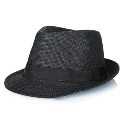 Chapeau Panama En Paille Avec Ruban Noir Pour Hommes 11 Chapeau Panama En Paille Avec Ruban Noir Pour Hommes -Chapeau Chic Soldes 16613 qkolld