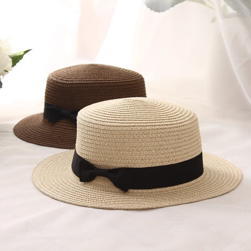 Chapeau Panama De Plage Avec Nœud Papillon Pour Femmes 4 Chapeau Panama De Plage Avec Nœud Papillon Pour Femmes – Image 2