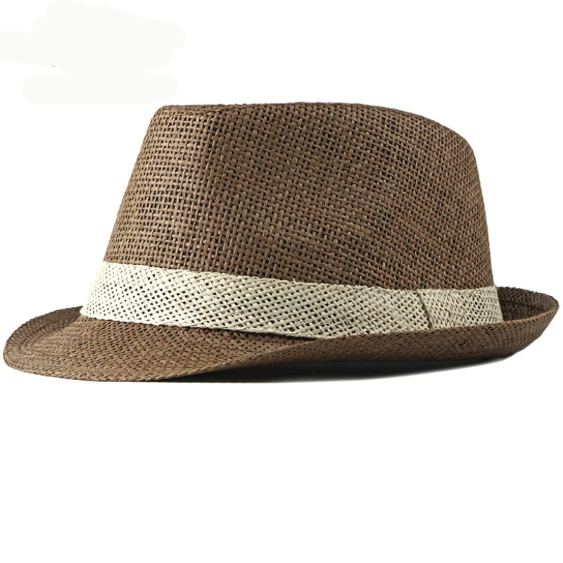 Chapeau Trilby En Paille Respirant Pour Homme Et Femme 5 Chapeau Trilby En Paille Respirant Pour Homme Et Femme – Image 3