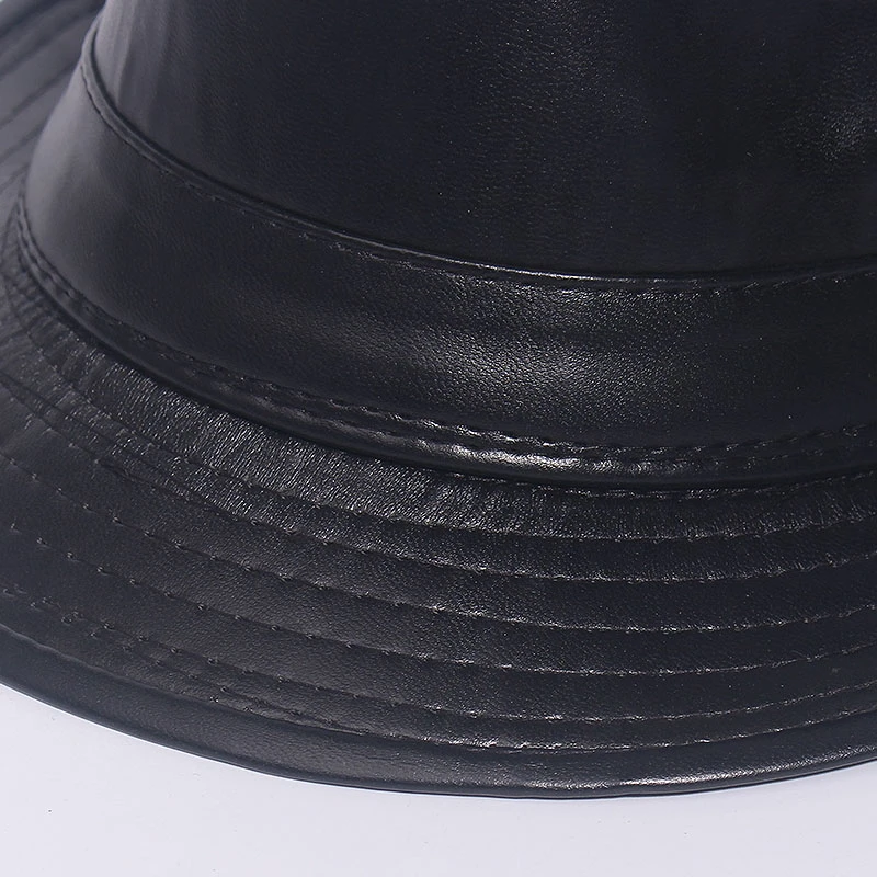 Chapeau Trilby En Similicuir 7 Chapeau Trilby En Similicuir – Image 5