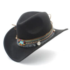 Chapeau Western Femme Avec Galon à Franges Indiennes 9 Chapeau Western Femme Avec Galon à Franges Indiennes -Chapeau Chic Soldes 19316 rjpq6e