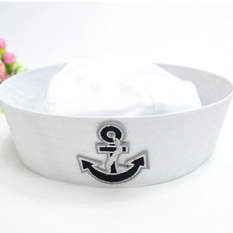 Chapeau Marin Avec Broderie Ancre De Bateau Or Ou Argent 3 Chapeau Marin Avec Broderie Ancre De Bateau Or Ou Argent