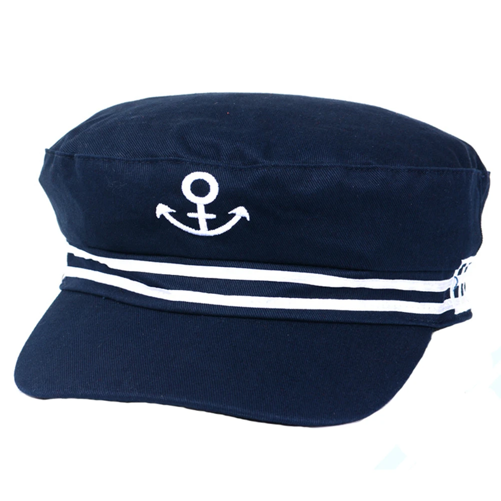 Chapeau Marin Style Casquette Bleu Foncé 3 Chapeau Marin Style Casquette Bleu Foncé