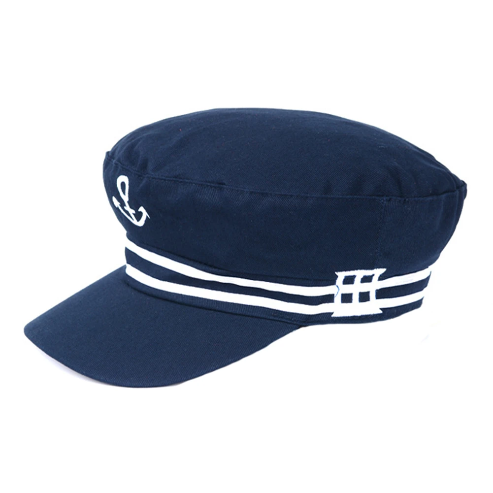 Chapeau Marin Style Casquette Bleu Foncé 4 Chapeau Marin Style Casquette Bleu Foncé – Image 2