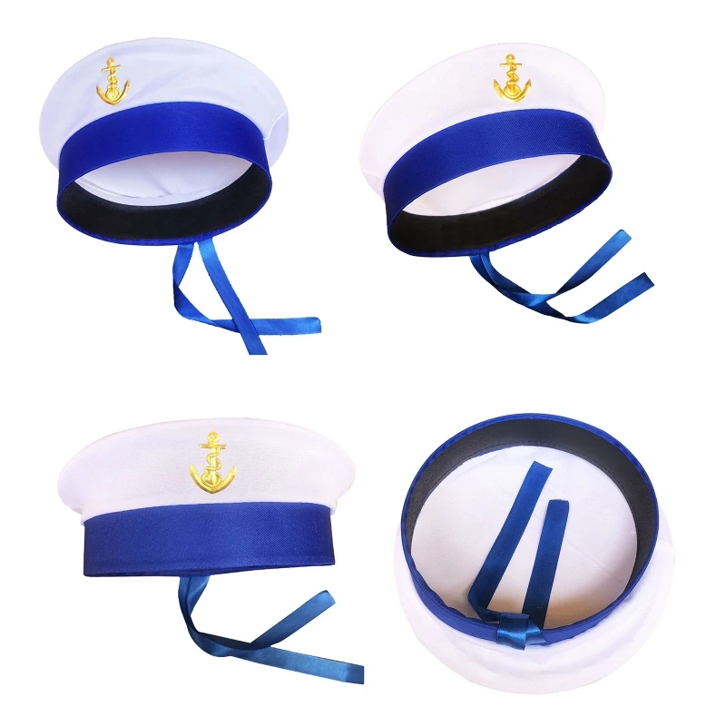 Chapeau Marin Traditionnel Bleu Et Blanc 7 Chapeau Marin Traditionnel Bleu Et Blanc – Image 5