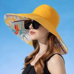Chapeau Capeline Avec Imprimé Floral Sur Le Dessous 10 Chapeau Capeline Avec Imprimé Floral Sur Le Dessous -Chapeau Chic Soldes 19886 jdl2fg