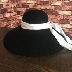 Chapeau Capeline Avec Ruban Noir Ou Blanc 11 Chapeau Capeline Avec Ruban Noir Ou Blanc -Chapeau Chic Soldes 19937 ipwya1