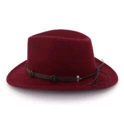 Chapeau Aventurier Avec Bande En Cuir -Chapeau Chic Soldes 1997 cab4c3