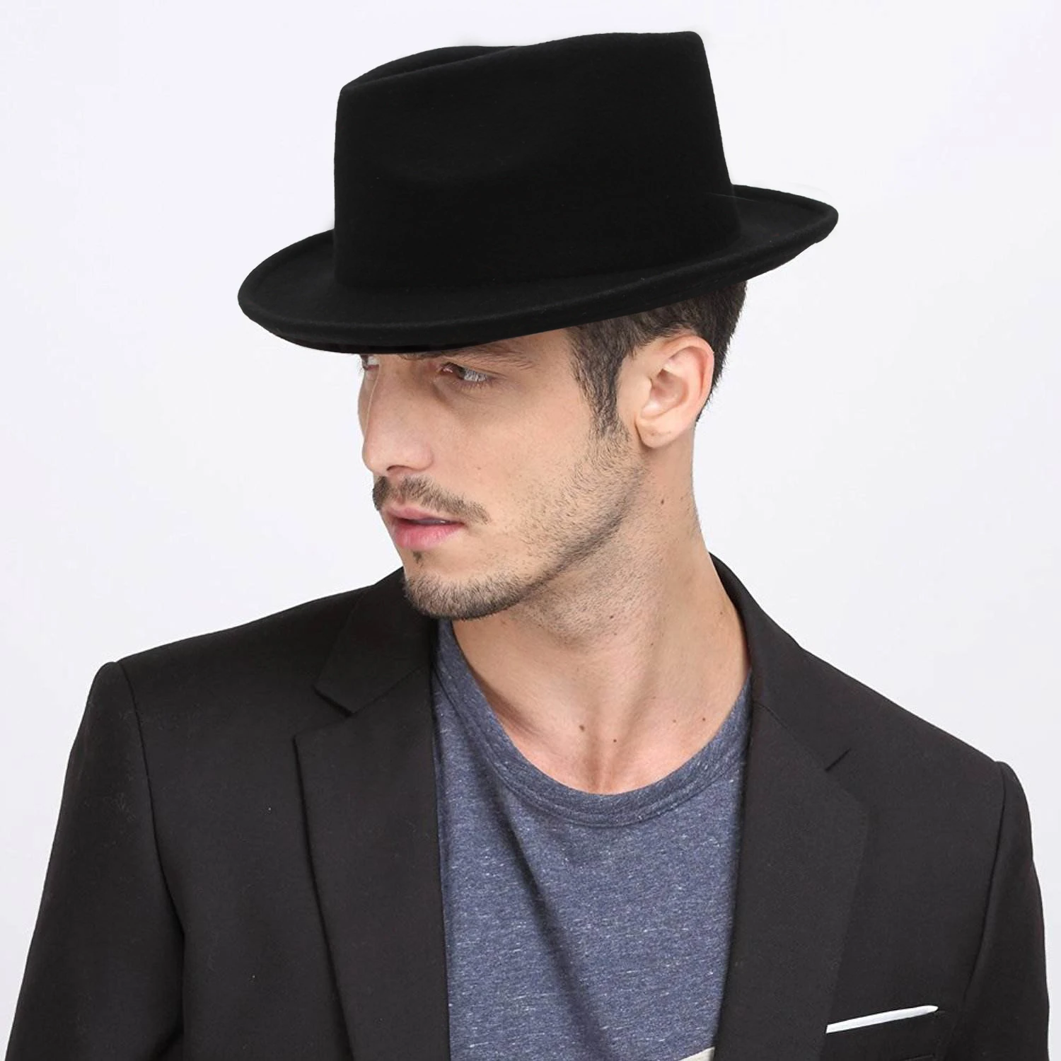Chapeau Borsalino En Laine Noire 4 Chapeau Borsalino En Laine Noire – Image 2