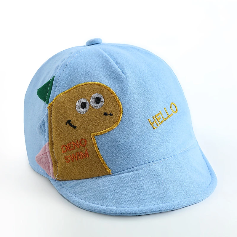 Chapeau Bébé De Type Casquette En Coton Doux Avec Motif De Dinosaure 6 Chapeau Bébé De Type Casquette En Coton Doux Avec Motif De Dinosaure – Image 4