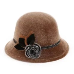 Chapeau Cloche Avec Pompon Fleuri Pour Femme -Chapeau Chic Soldes 23536 ey4b0r