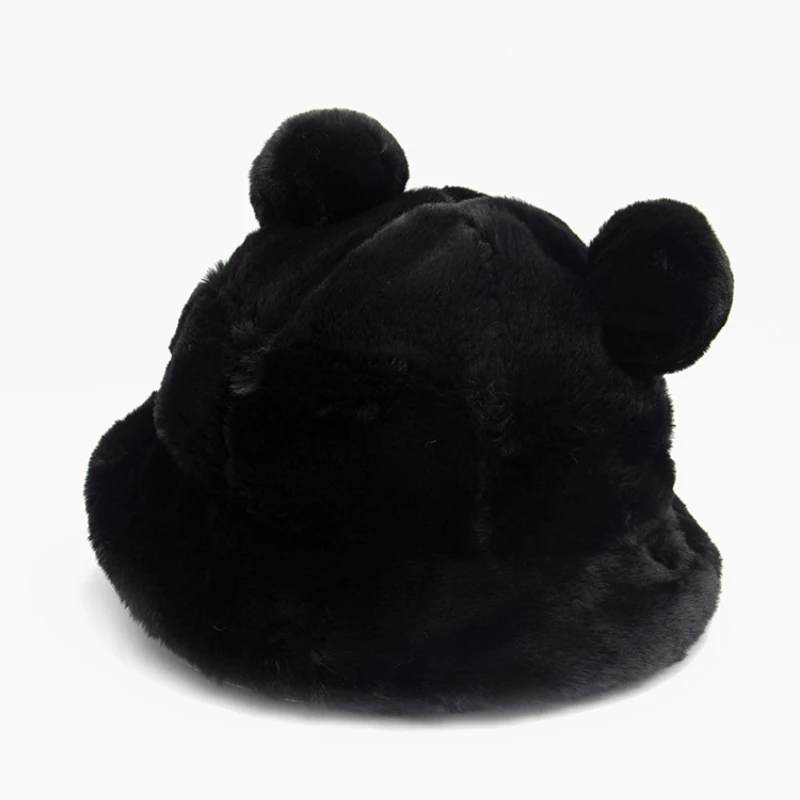 Chapeau Bob à Oreilles D’ours En Fourrure 5 Chapeau Bob à Oreilles D’ours En Fourrure – Image 3