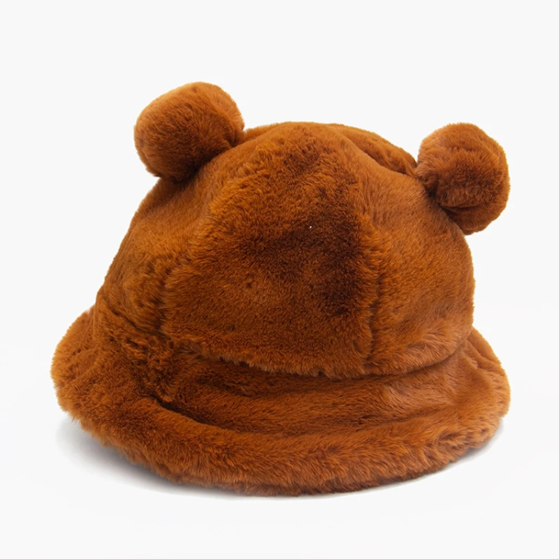 Chapeau Bob à Oreilles D’ours En Fourrure 4 Chapeau Bob à Oreilles D’ours En Fourrure – Image 2