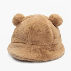 Chapeau Bob à Oreilles D’ours En Fourrure