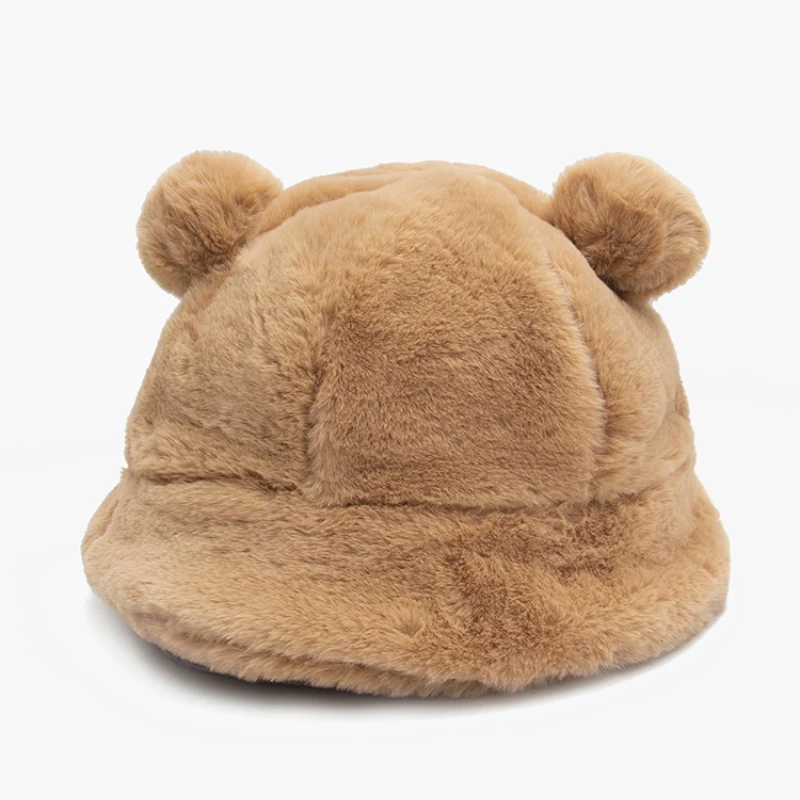 Chapeau Bob à Oreilles D’ours En Fourrure 3 Chapeau Bob à Oreilles D’ours En Fourrure