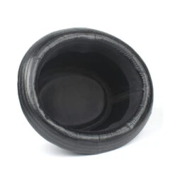 Chapeau Pork Pie En Cuir Noir Pour Homme -Chapeau Chic Soldes 23836 vm711j