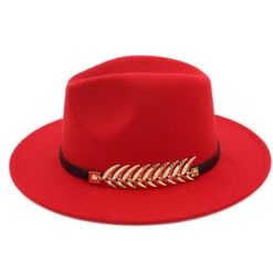 Chapeau Espagnol En Laine Rouge Pour Femmes -Chapeau Chic Soldes 23923 mshjtp