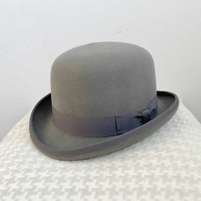 Chapeau Melon En Pure Laine Unisexe 5 Chapeau Melon En Pure Laine Unisexe – Image 3