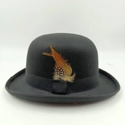 Chapeau Melon à Décoration De Plumes 11 Chapeau Melon à Décoration De Plumes -Chapeau Chic Soldes 24980 i1eu0f