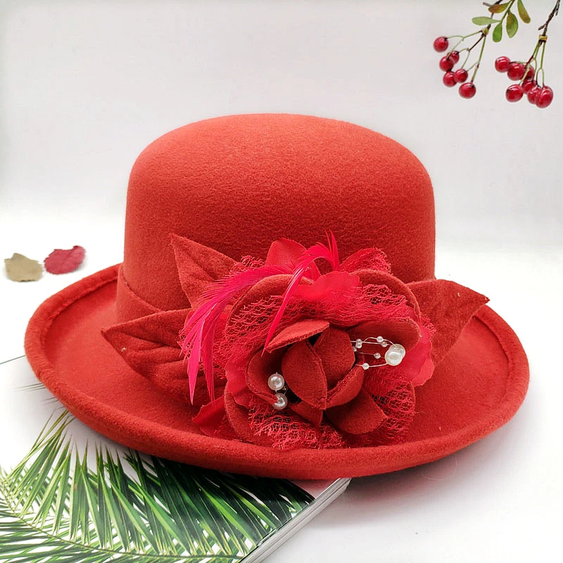 Chapeau Melon De Style Français Pour Femmes 6 Chapeau Melon De Style Français Pour Femmes – Image 4