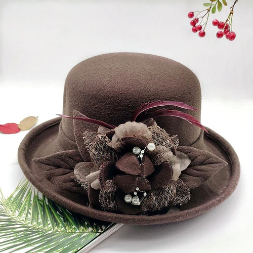 Chapeau Melon De Style Français Pour Femmes 8 Chapeau Melon De Style Français Pour Femmes – Image 6