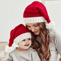 Chapeau De Noël à Pompon Pour Enfant Et Adulte -Chapeau Chic Soldes 25172 bbthuq