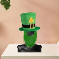 Chapeau St Patrick Avec Barbe En Velours 6 Chapeau St Patrick Avec Barbe En Velours -Chapeau Chic Soldes 26304 ndadvi