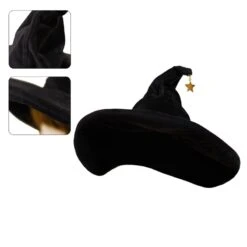 Chapeau De Sorcière En Velours -Chapeau Chic Soldes 2795 dpofuc