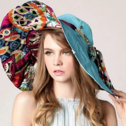 Chapeau Capeline à Motifs Colorés -Chapeau Chic Soldes 28471 brqpmh